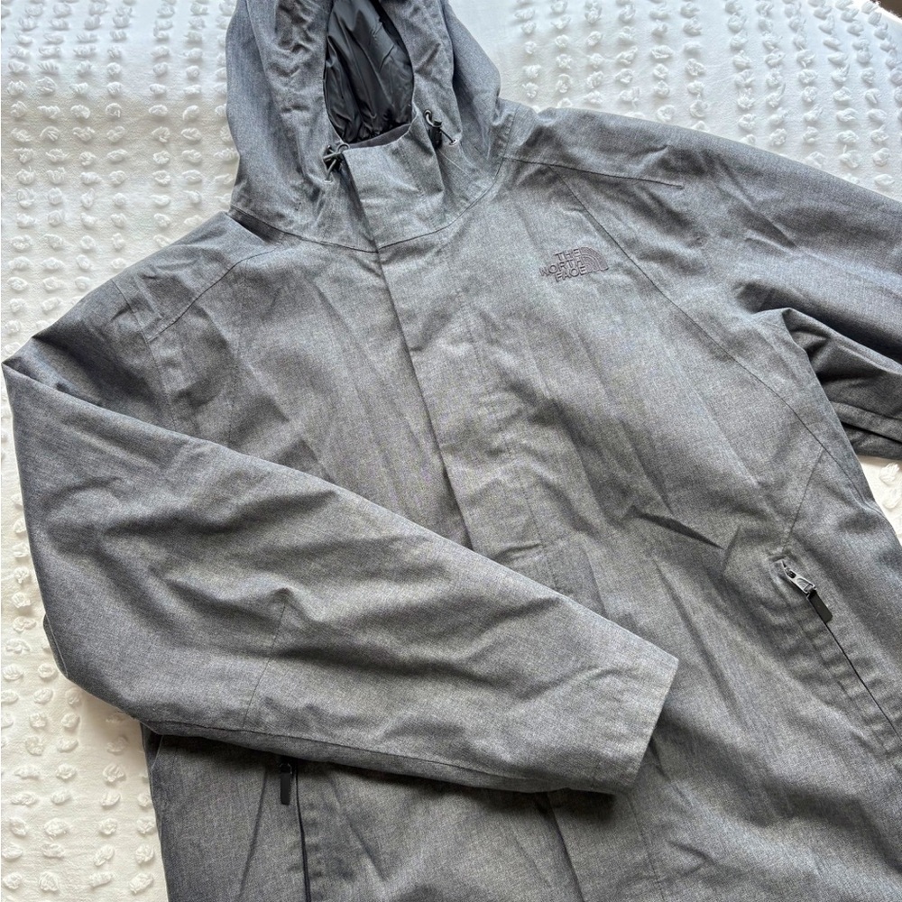 The North Face Men's Gray Hooded Jacket • Size XL - Picture 4 of 10